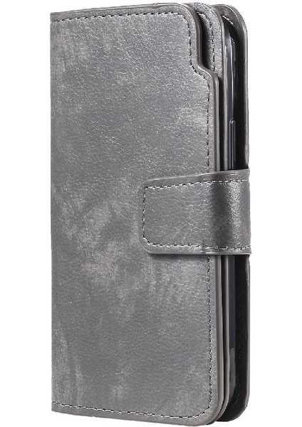 IPhone 15 Için Kılıf Artı Kickstand Pu Deri 9 Kart Yuvaları Cüzdan Manyetik (Yurt Dışından)