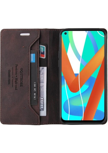 Realme 8 5G/V13 5g Premium Deri Kickstand Premium Deri Kılıf (Yurt Dışından) fırsatları