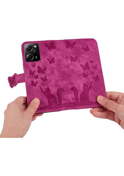 Xiaomi Redmi Için Not 12 Pro 5g Kabartmalı Kelebek Kedi Tutucu Kapak (Yurt Dışından) fiyatları