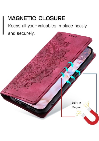 BDT Market Samsung Galaxy Case 5g Tam Koruma Pu Deri Kart Ekleme (Yurt Dışından)