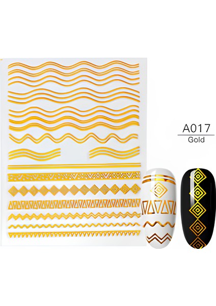 Tırnak Sticker Nail Art Protez Tırnak Kalıcı Oje Süsleme Tırnak Dövmesi