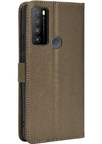 Tcl 30 Xl Kapak Için Kılıf Kickstand Kart Tutucu Manyetik Cüzdan (Yurt Dışından)