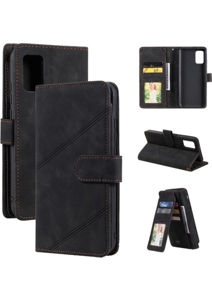 Samsung Galaxy A02S Için Kılıf Cüzdan Flip Folio Bileklik Kart Tutucu Pu (Yurt Dışından)
