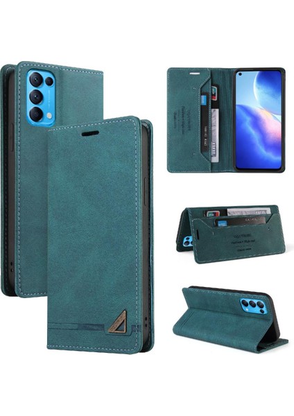 Oppo Oppo 5 Kickstand Premium Deri Premium Deri Iki Kart Için Kılıf (Yurt Dışından)