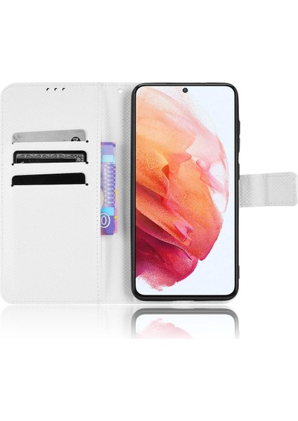 Samsung Galaxy S21 Fe Kart Tutucu Için Kickstand Manyetik Cüzdan Kapak (Yurt Dışından) indirimleri