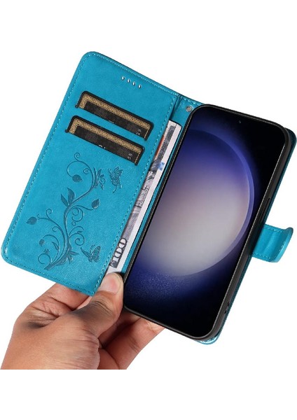 Samsung Galaxy S24 Için Kılıf Yüksek Kaliteli Deri ve Kart Yuvası Kabartmalı (Yurt Dışından) indirimleri