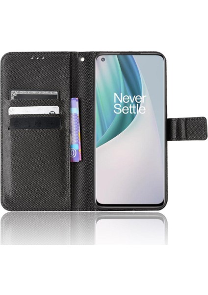 Oneplus Nord N10 5g Kart Tutucu Kapak Manyetik Cüzdan Kickstand Için Kılıf (Yurt Dışından)