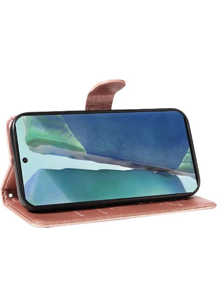 Samsung Galaxy Not 20 Için Kılıf ile El Kayışı Kabartmalı Kelebek Yüksek (Yurt Dışından)