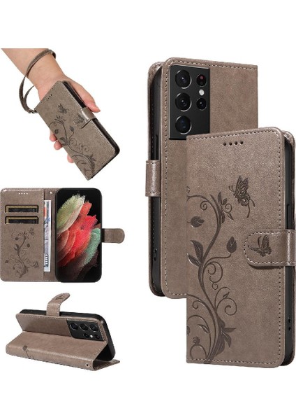 Samsung Galaxy S21 Ultra Cüzdan Telefon Kılıfı ve Kart Yuvası ile (Yurt Dışından)