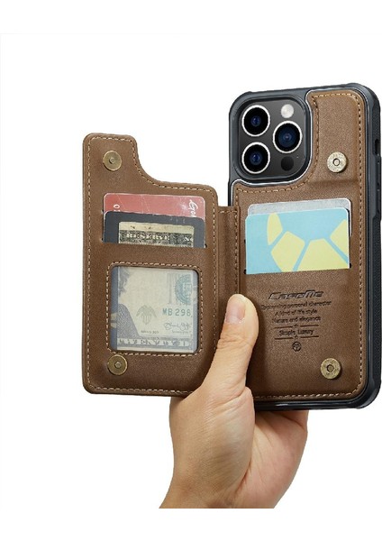 IPhone 14 Pro Kickstand Rfıd Engelleme Kart Tutucu Için Caseme Cüzdan Kılıf (Yurt Dışından) indirimleri