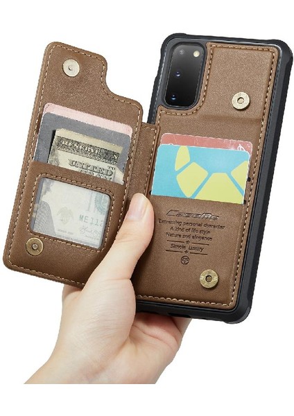Samsung Galaxy S20 Ince Darbeye Vaka Kart Tutucu Için Caseme Cüzdan Kılıf (Yurt Dışından)