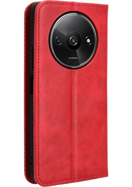 Xiaomi Poco C61 Cüzdan Manyetik Kapatma Pu Deri Kılıf (Yurt Dışından)