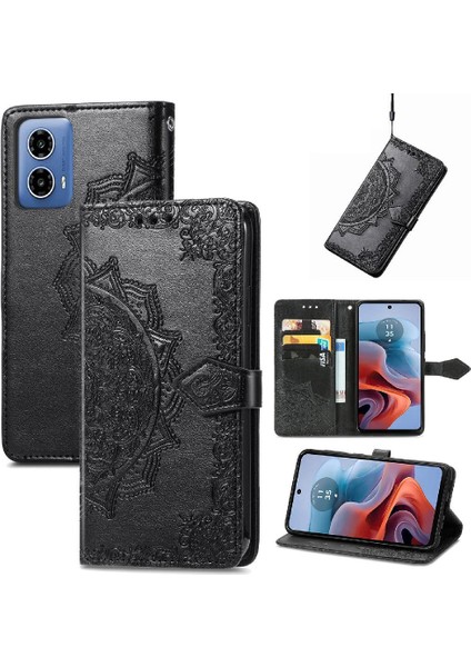 Motorola Moto G34 Zarif Desen Darbeye Dayanıklı Basit Iş Için Kılıf (Yurt Dışından)