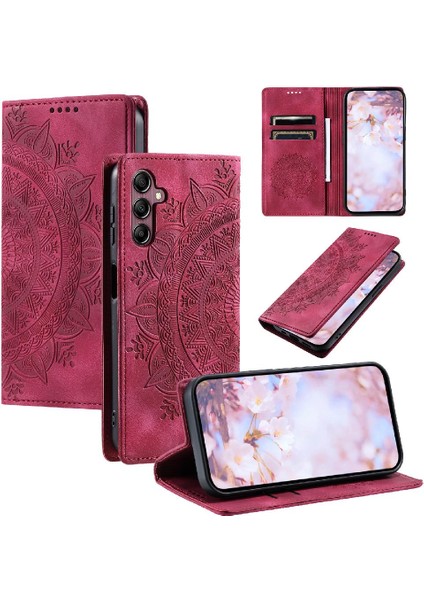 Samsung Galaxy A34 5g Için Kılıf Yan Toka Darbeye Kapak Kapak Pu (Yurt Dışından)
