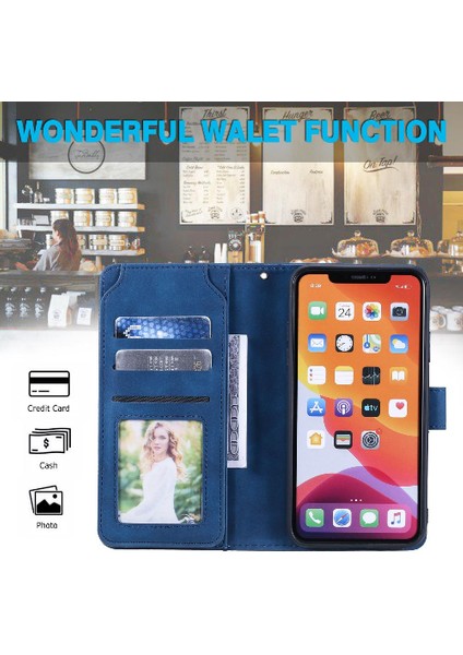 IPhone 11 Için Kılıf Pro Kart Tutucu Kickstand Pu Deri Bileklik Manyetik (Yurt Dışından)