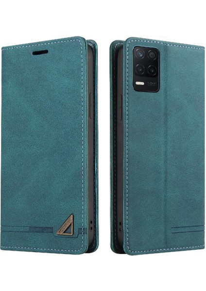 Realme 8 5G/V13 5g Premium Deri Kickstand Premium Deri Kılıf (Yurt Dışından)