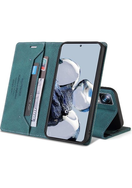 Xiaomi 12T Iki Kart Yuvaları Premium Deri Kickstand Premium (Yurt Dışından)