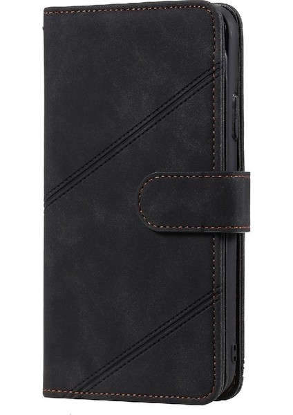 IPhone 15 Için Kılıf Manyetik Cüzdan Flip Folio Kart Tutucu Kickstand Pu (Yurt Dışından)