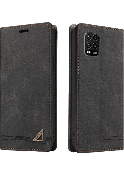 Xiaomi 10 Lite Kickstand Iki Kart Yuvaları Premium Deri Premium (Yurt Dışından)