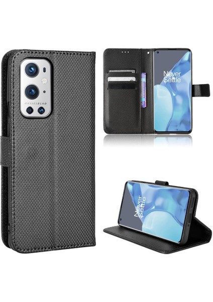 Oneplus 9 Için Kılıf Pro Kart Tutucu Manyetik Cüzdan Kickstand Kapak (Yurt Dışından)
