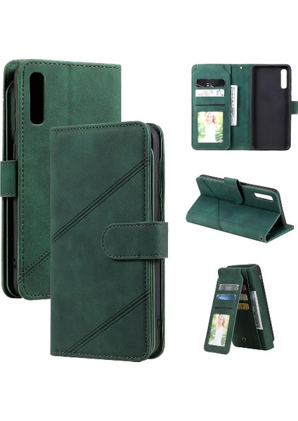 Samsung Galaxy A50/A50S/A30S Bileklik Manyetik Cüzdan Flip Folio Için Kılıf (Yurt Dışından)