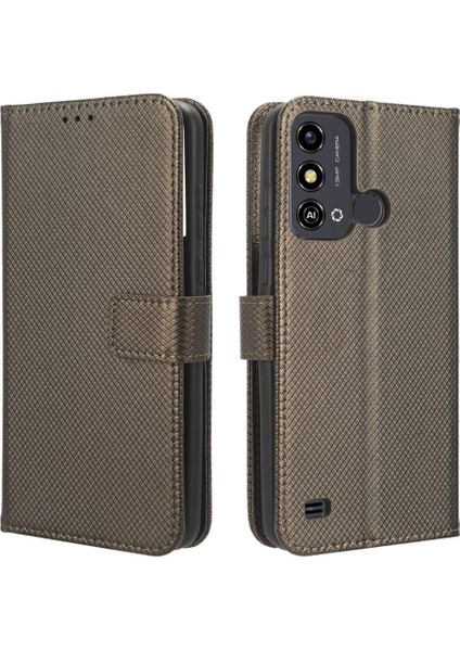 Zte Blade A53 Kart Tutucu Manyetik Cüzdan Kickstand Kapak (Yurt Dışından)