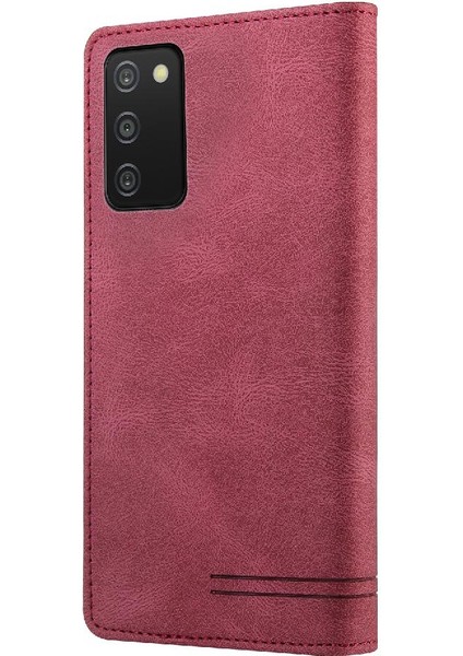 Samsung Galaxy A30 Premium Deri Premium Deri Kickstand Için Kılıf (Yurt Dışından)
