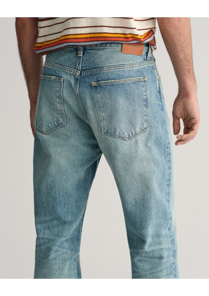 Erkek Lacivert Loose Fit Jean 1000302.961
