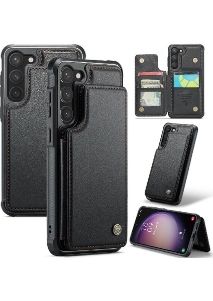 Samsung Galaxy S23 Için Caseme Cüzdan Durumda Pu Deri Ince Darbeye Vaka (Yurt Dışından)