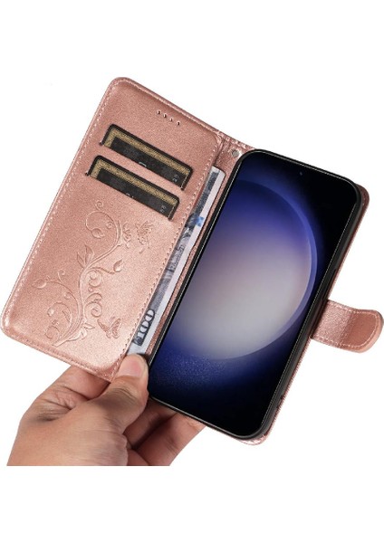 Samsung Galaxy S24 Artı Cüzdan Telefon Kılıfı Kabartmalı Kelebek ve (Yurt Dışından) indirimleri
