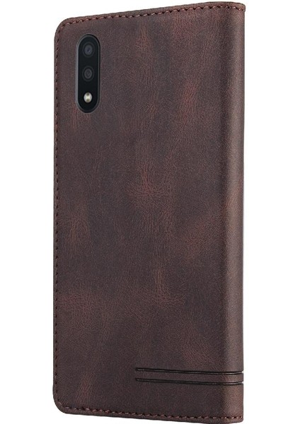 Samsung Galaxy A02 Kickstand Iki Kart Yuvaları Premium Deri Kılıf (Yurt Dışından) indirimleri