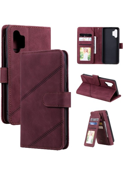 Samsung Galaxy A32 4g Bileklik Pu Deri Cüzdan Flip Folio Kart Için Kılıf (Yurt Dışından)