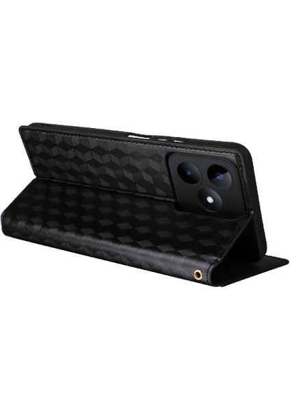 Realme C51 4g Kart Yuvaları Tutucu Manyetik Kapatma 3D Desen Pu (Yurt Dışından)