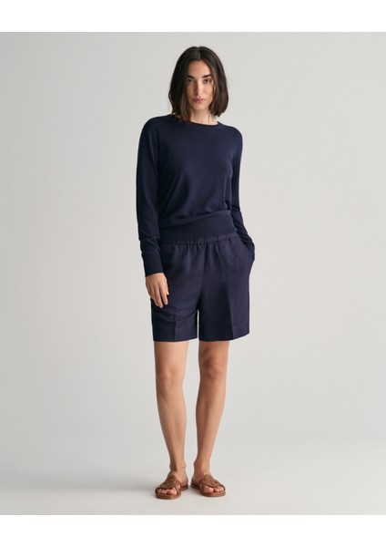 Kadın Lacivert Relaxed Fit Şort 4020096.433