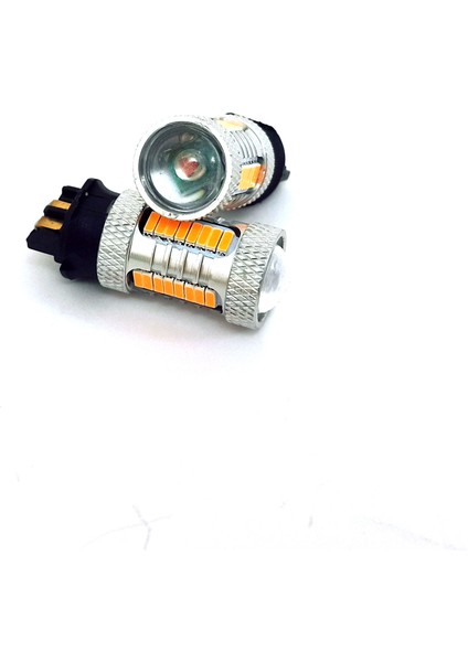 PW24W Duy 24SMD 3030 Chipset LED Ampul Turuncu