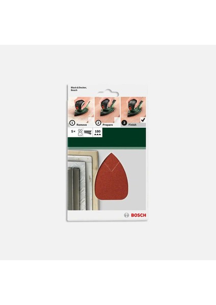 Psm Primo Multı Zımpara Kağıdı 180KUM 5' Li 95X135 mm