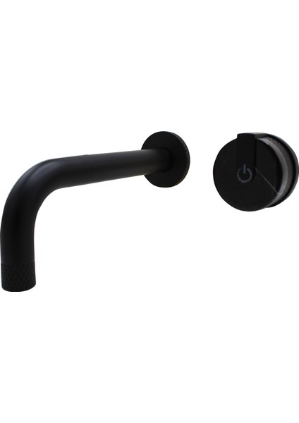 Angel Matt Black Ankastre Lavabo Bataryası