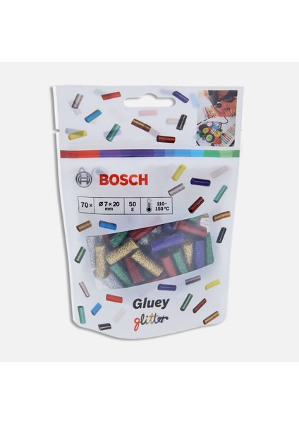 Gluey Tutkal Çubuğu 7mm - Simli