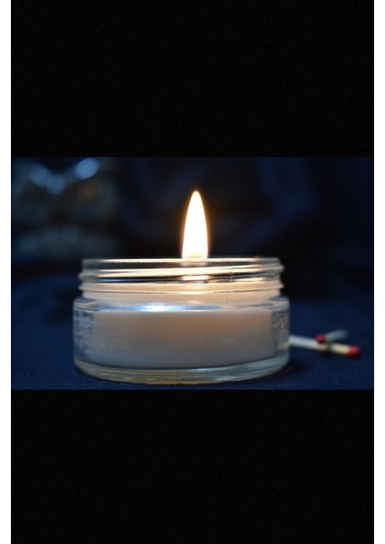 Kapaklı Küçük Cam Kavanoz Mum 50ml Kokusuz Beyaz Renkli-%100 Doğal Soya Wax modelleri