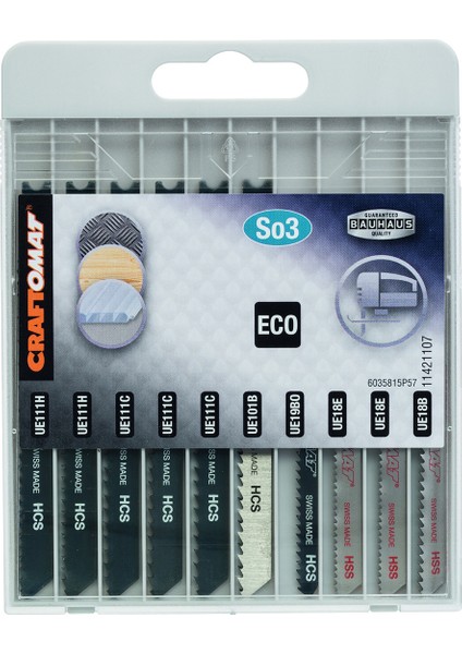 Dekupaj Testere Ucu U Şaft 10'lu Set