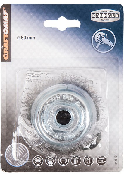 60 mm Çanak Tel Fırça