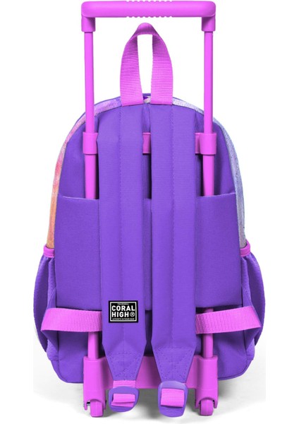 Minik Yuva Çekçekli Sırt Çantası Pembe Mor Fashion Girl Desenli Iki Bölmeli 24055 fırsatları