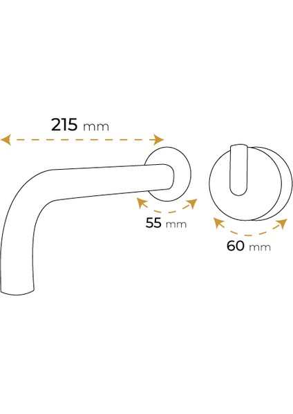 Angel Matt Gold Ankastre Lavabo Bataryası fiyatları