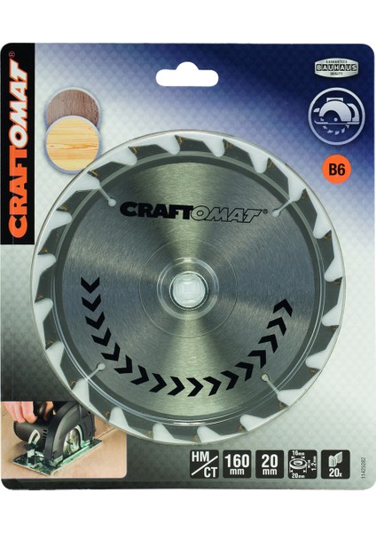 Daire Testere Bıçağı Pr Wo H 160X20-20 mm