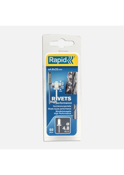 Perçin 4,8X25 mm Alu Matkap Ucu 50 Adet