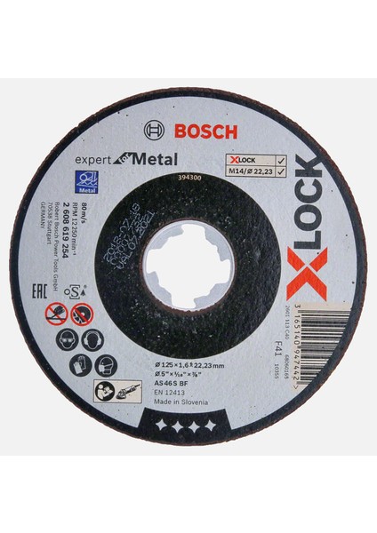 X-Lock Expertfor Metal Kesici Disk 125X1.6 mm Düz
