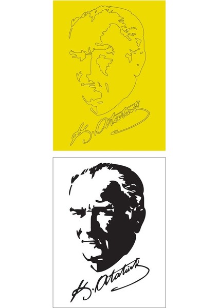 Mustafa Kemal Atatürk 5 Adet Büyük Boy A4 Kum Boyama Kartı Seti-Red Castle KB-RC-054