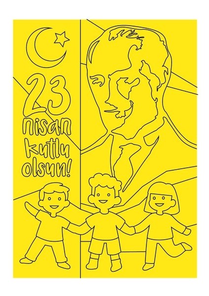 23 Nisan Ulusal Egemenlik ve Çocuk Bayramı Eko Kum Boyama Seti 10 Adet-Red Castle 23NSN-101
