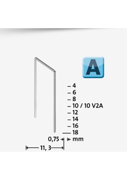 Süper Sert Ince Zımba Teli 53/8  Galvaniz 2000 Adet