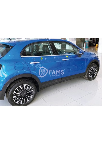 Fiat 500 x Krom Cam Çıtası 4 Parça 2014> Paslanmaz Çelik modelleri